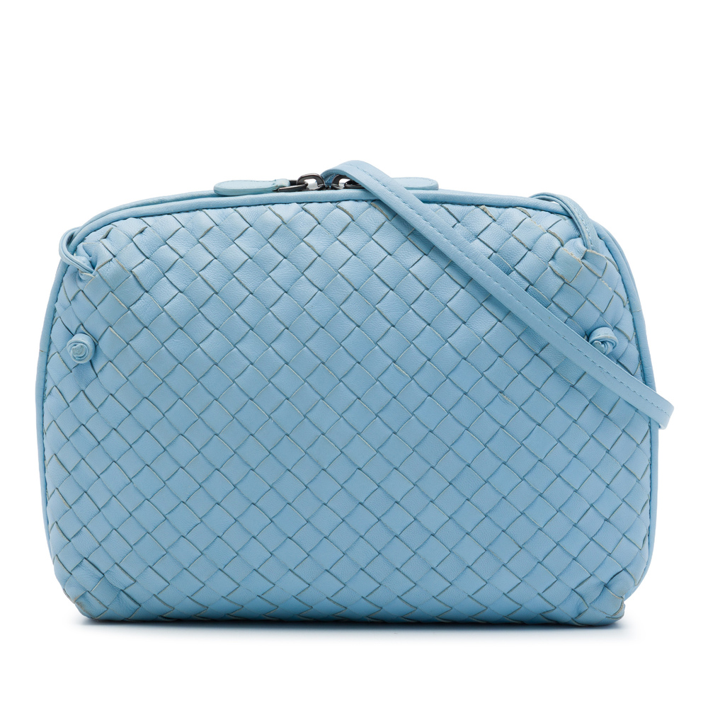 Pre-Loved Bottega Veneta Nappa Intrecciato Nodini Crossbody